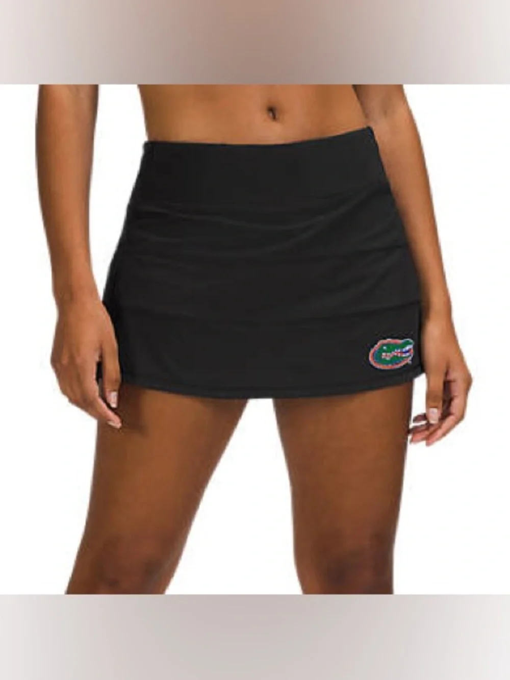 Lululemon Black Athletic Skort with Team Patch